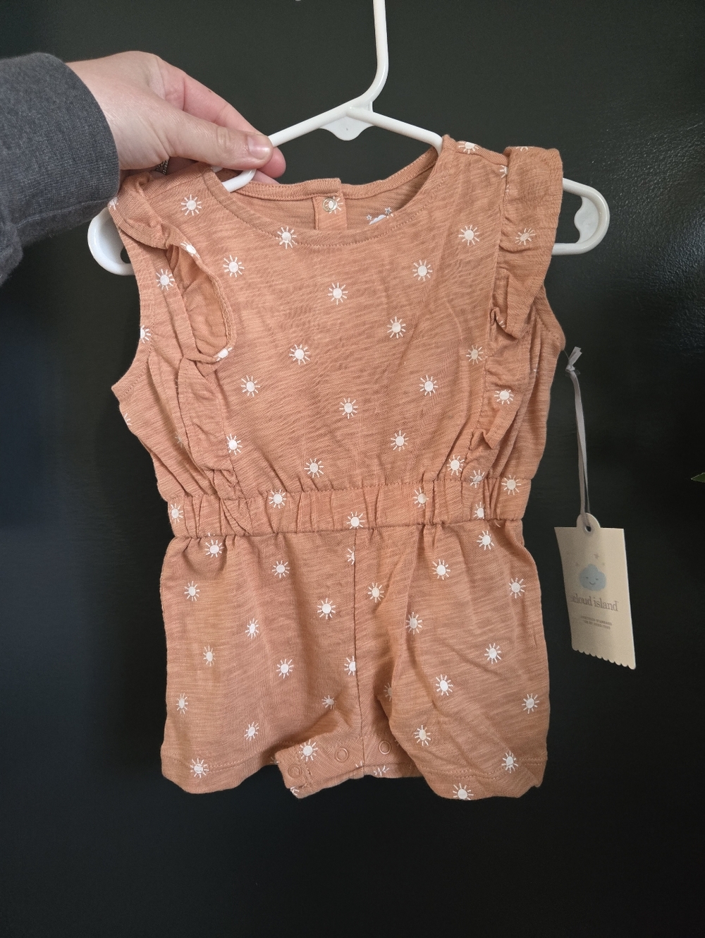 Cloud Island Baby Girl Sunshine Print Romper NWT 0-3 Months